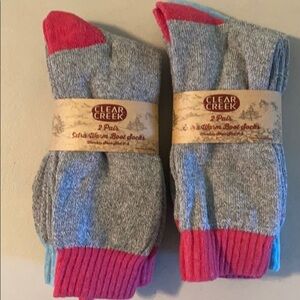 Clear creek women’s socks.  Set of 2.